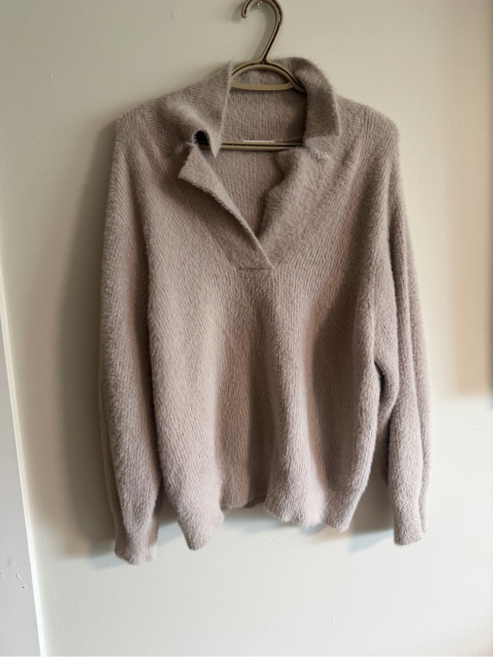 Gentle Fawn Plush Light Pink Fuzzy Sweater